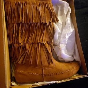 Women's Fringe Boots